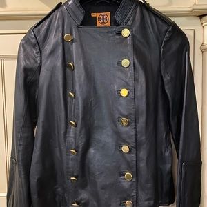 Tory Burch Leather Jacket size 12